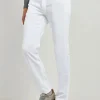 White corduroy 5 Pocket - Made in Italy