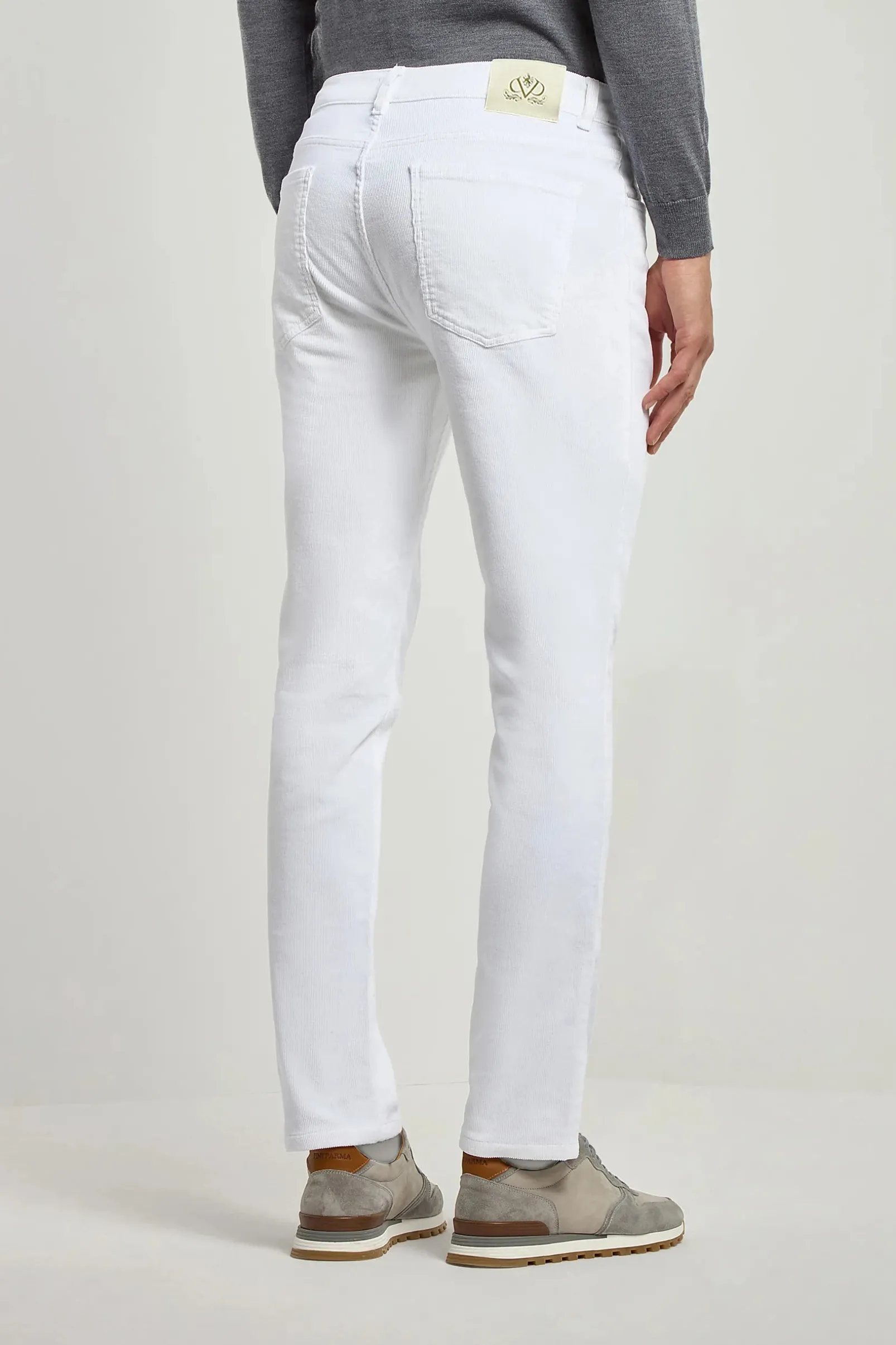 white_corduroy__pocket__m_3.webp White corduroy 5 Pocket - Made in Italy