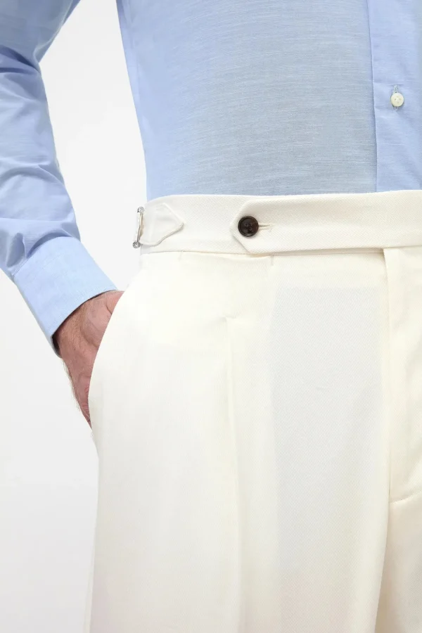 White cotton shorts - Made in Italy