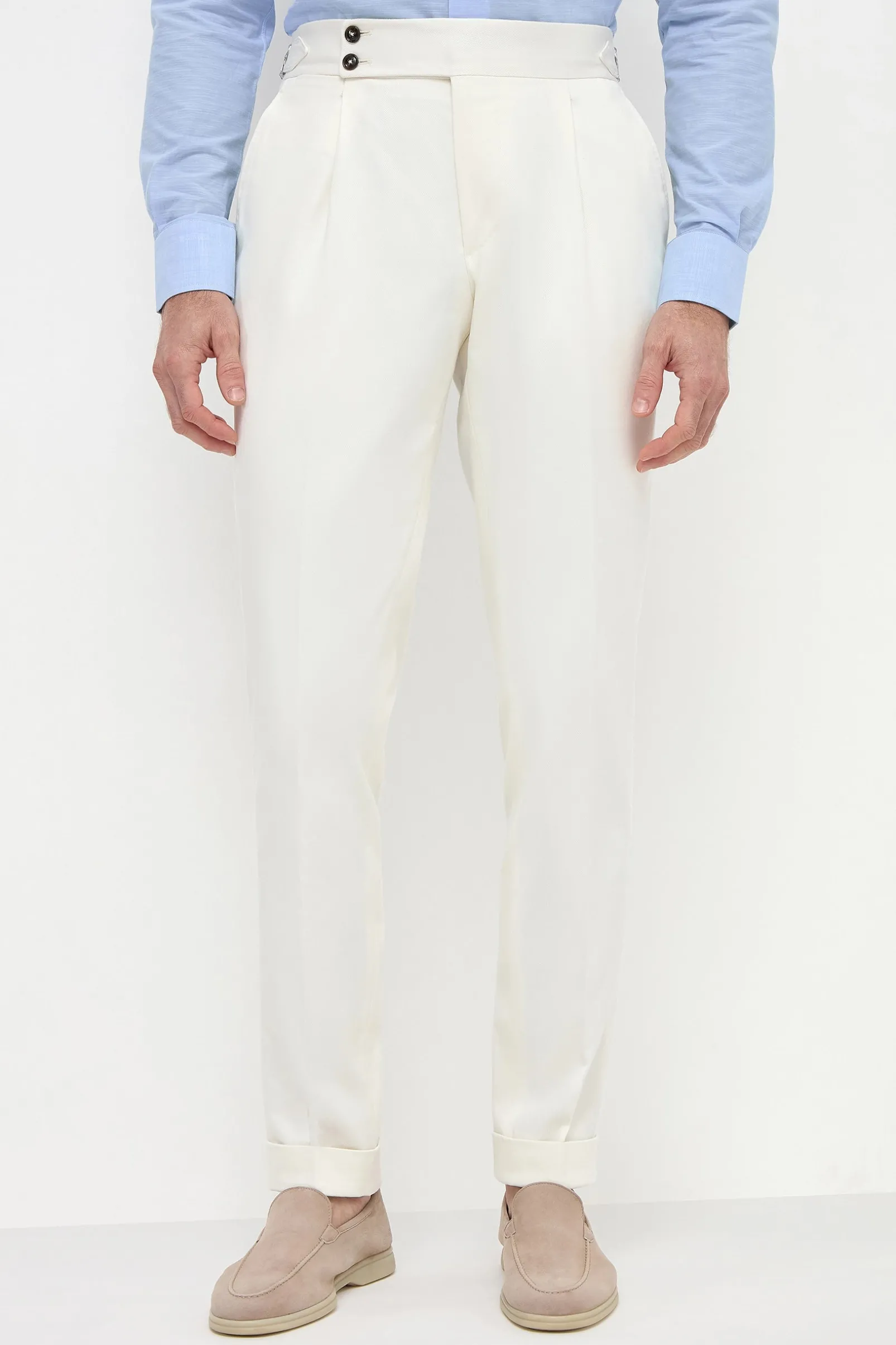white_cotton_soragna_trou_2.webp White cotton Soragna trousers - Made in Italy