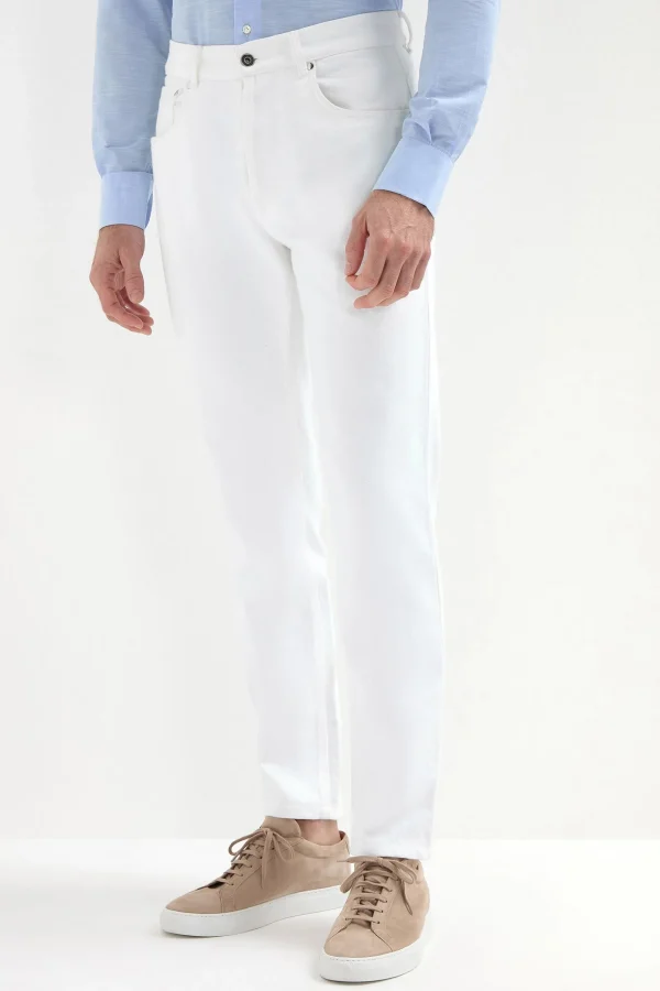 White jeans - Candiani cotton - Made in Italy