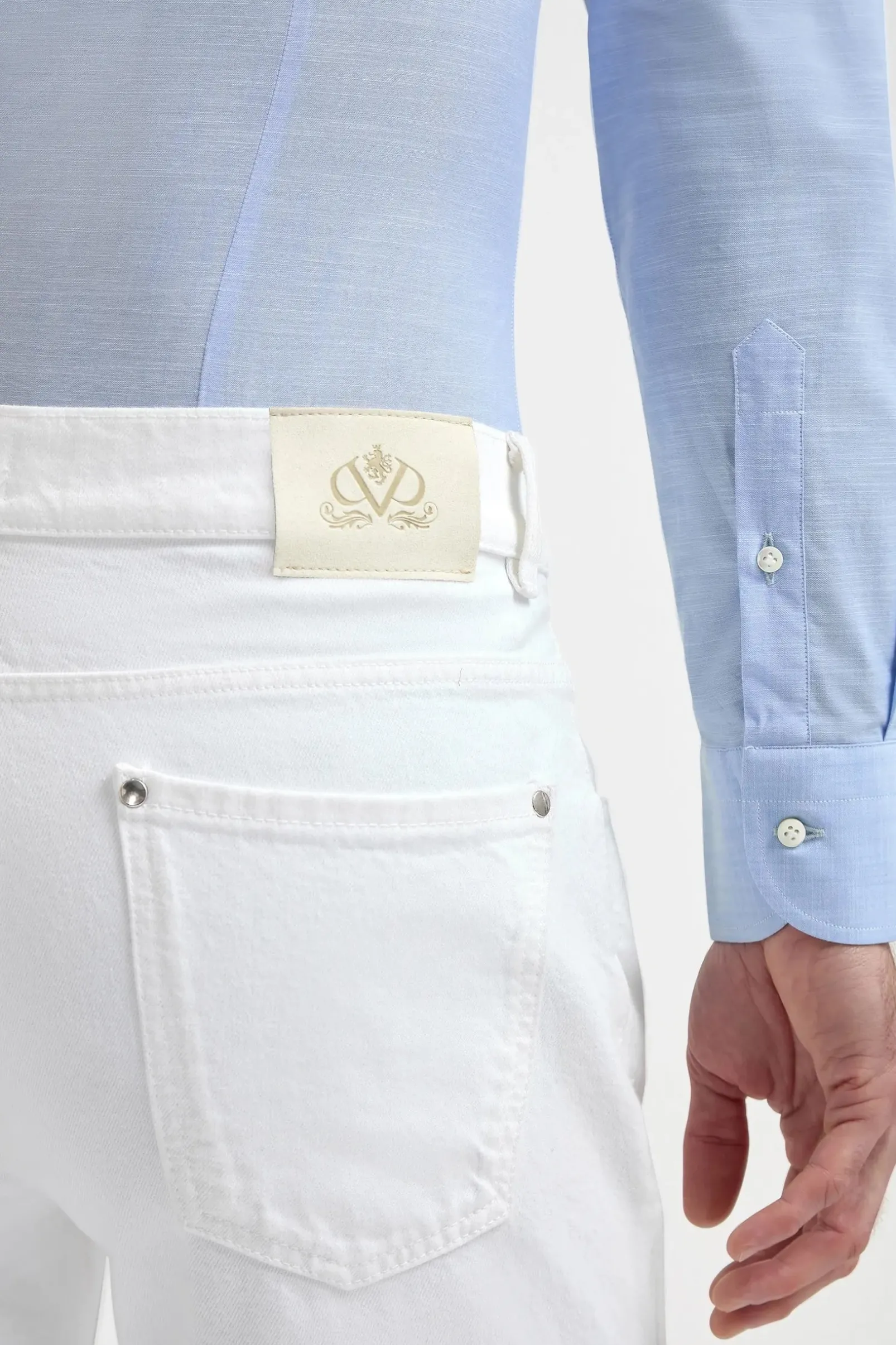white_jeans__candiani_cot_1.webp White jeans - Candiani cotton - Made in Italy