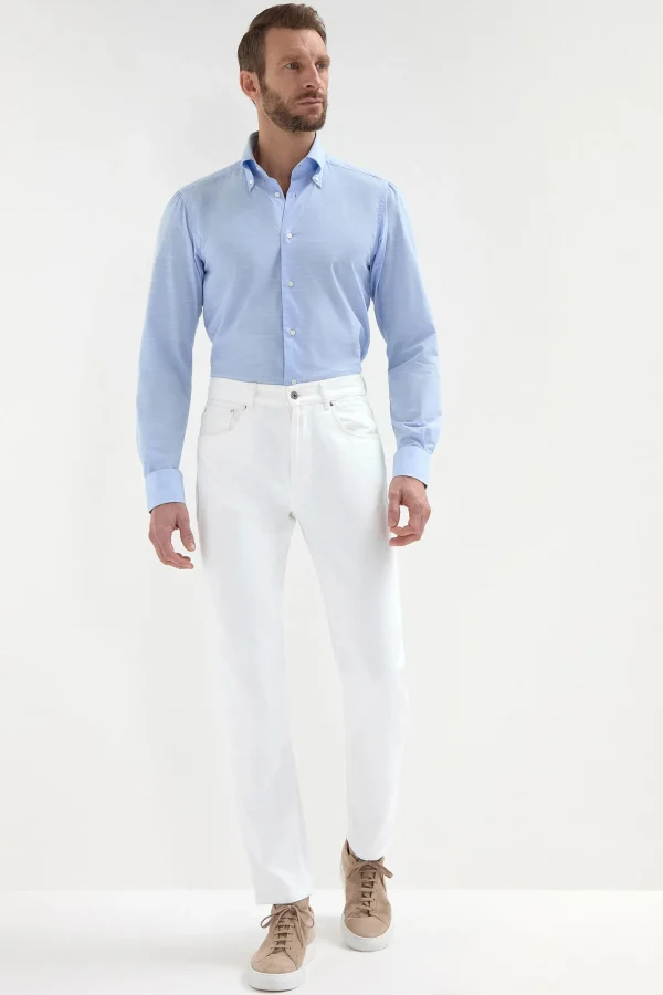 White jeans - Candiani cotton - Made in Italy