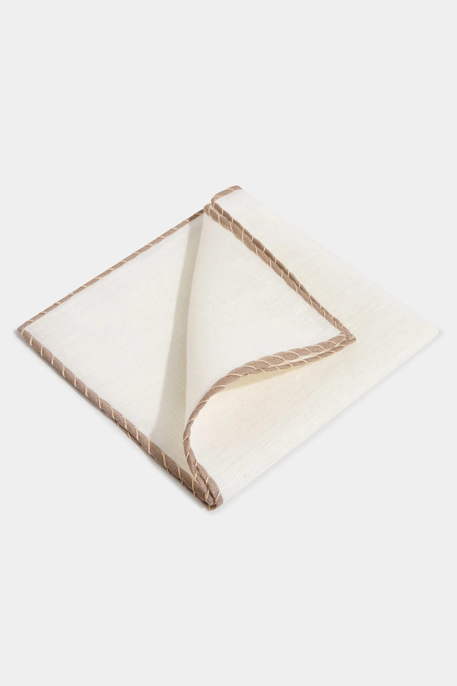 white_linen_pocket_square_0-2.webp White linen pocket square with taupe and beige edges - Made in Italy