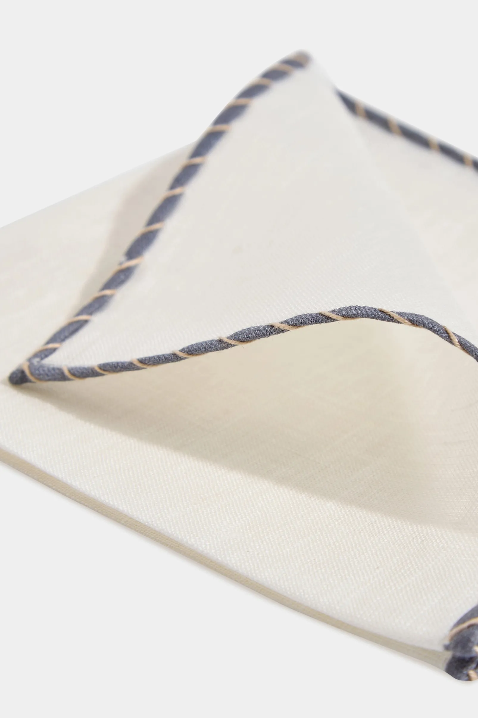 white_linen_pocket_square_2-1.webp White linen pocket square with grey and beige edges - Made in Italy