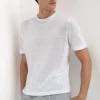 White linen t-shirt - Made in Italy