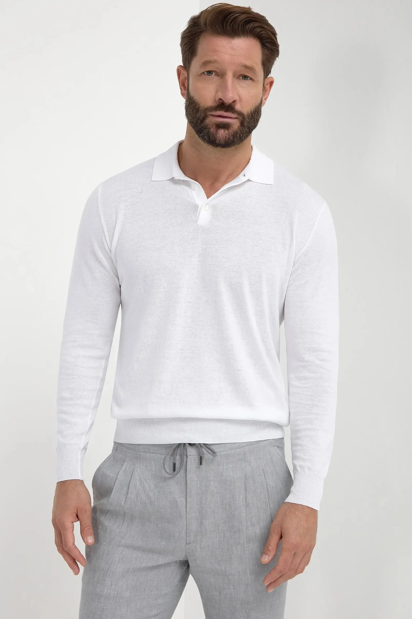 white_long_sleeve_polo__m_0.webp White long sleeve polo - Made in Italy