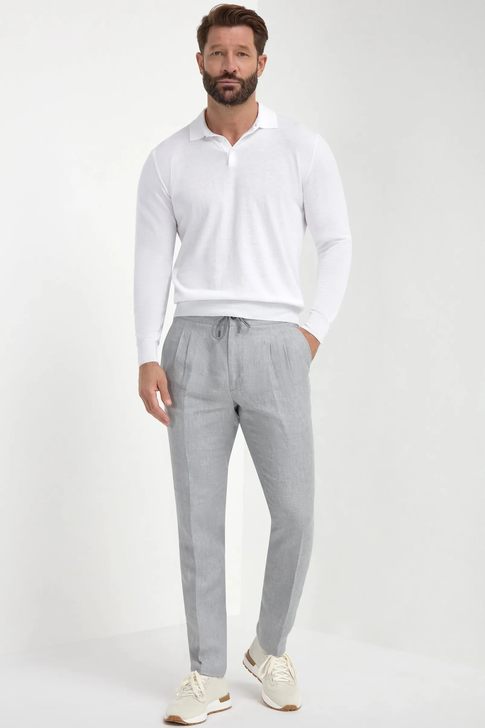 white_long_sleeve_polo__m_4.webp White long sleeve polo - Made in Italy