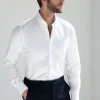 White soft oxford button down shirt - Made In Italy