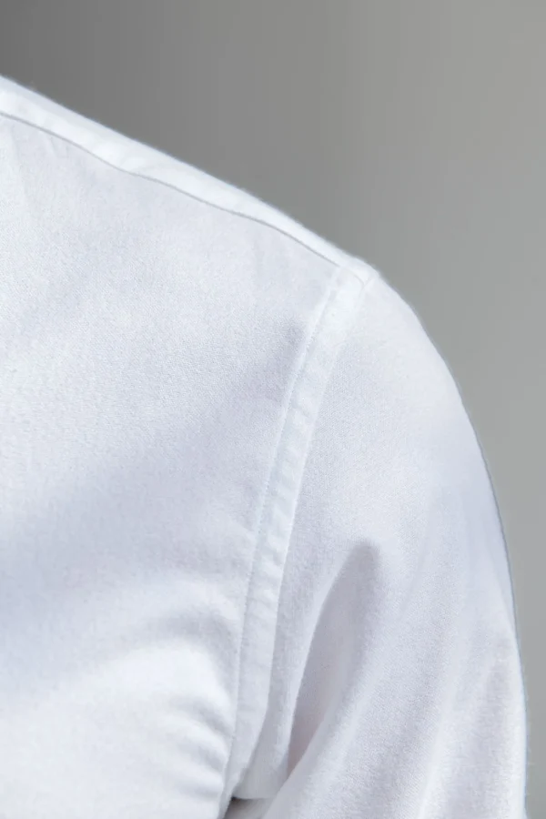 White soft oxford button down shirt - Made In Italy