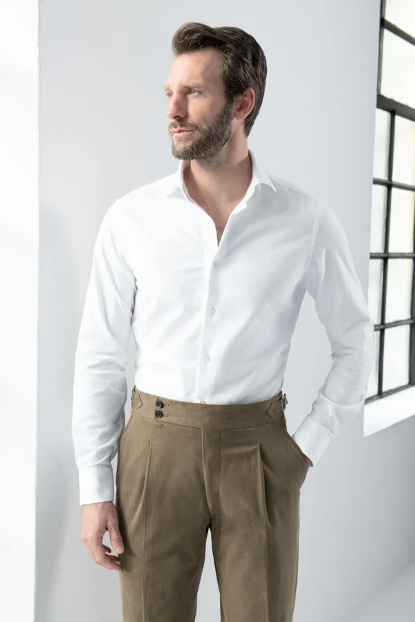 White warm touch shirt - Made In Italy