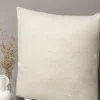Beige herringbone wool cushion - Made in Italy