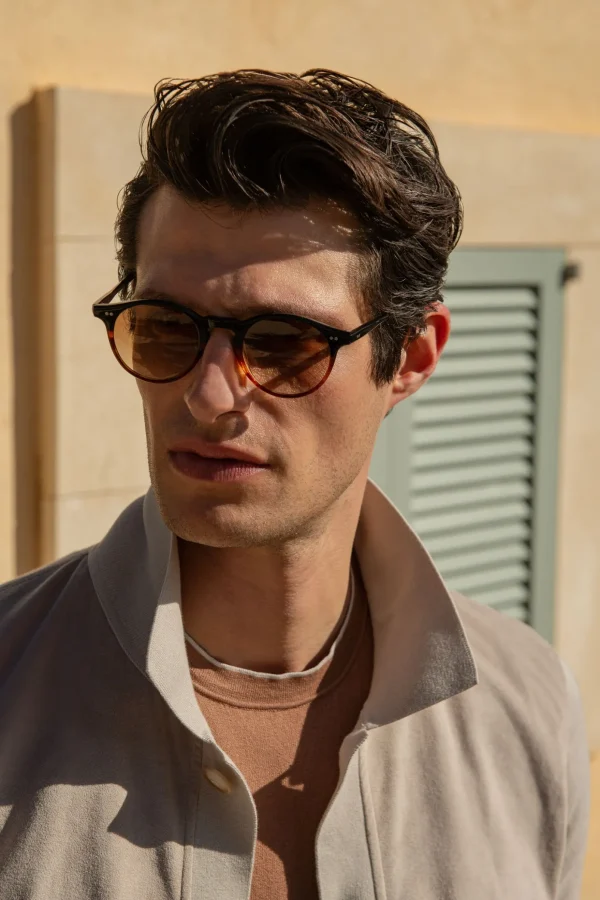 Brown Portofino sunglasses - Made in Italy