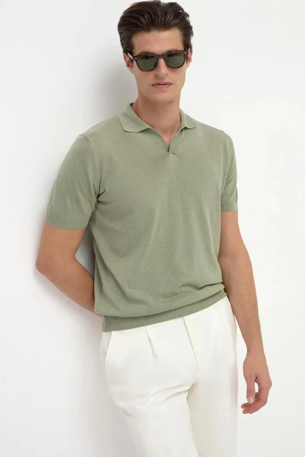 Green polo - Made in Italy